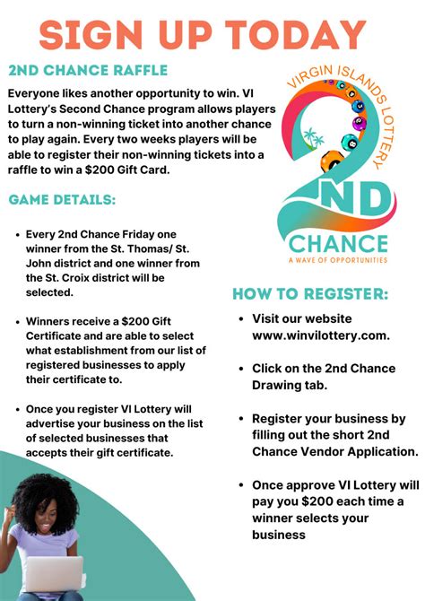 Virgin Islands Lottery Second Chance Vendor Application