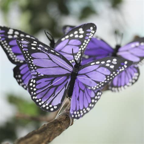 Royal Purple Artificial Monarch Butterflies Birds And Butterflies
