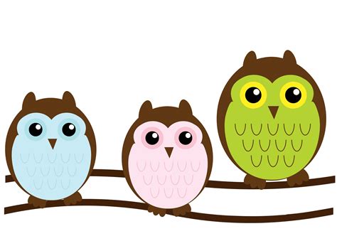 Cute Owl On Branch Clip Art Clipart Best