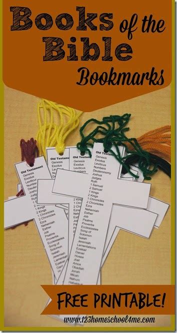 FREE Printable Books of the Bible Bookmarks | Free Homeschool Deals