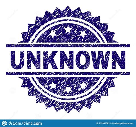 Scratched Textured Unknown Stamp Seal Stock Vector Illustration Of