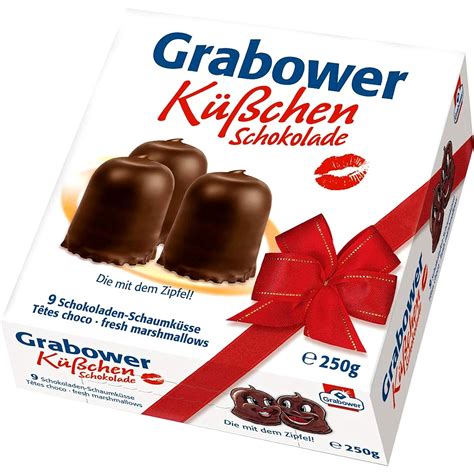 Grabower Kusschen German Chocolate Covered Marshmallow Kisses 250g 8 8 Ounce