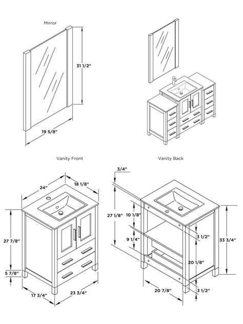 Vanity sizes (size inflation) are a common trend in fashion where a size number increases its those whose measurements are not included in a typical standard guide will need to wear apparel that fit. 29 New Bathroom Furniture Dimensions eyagci.com