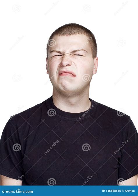Portrait Of Young Man Facial Expression Stock Image Image Of Mood