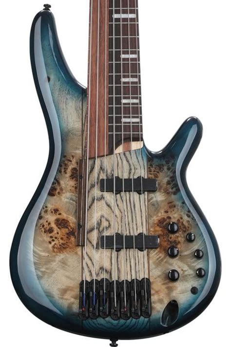 Ibanez Bass Workshop Sras7 Ashula 7 String Bass Guitar Cosmic Blue