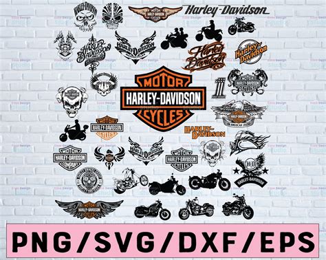 20 Files Harley Davidson Bundle Svg Png Dxf Harley Davidson Logo