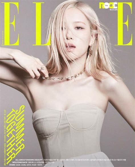 Blackpink S Ros Shines On The Cover Of Elle Korea S June Issue With Her New Short Hair Allkpop