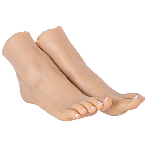 Fashionable Tpe Soft Sex Foot Fetish Toys Nail Art Display Foot Model Teaching Female Mannequin