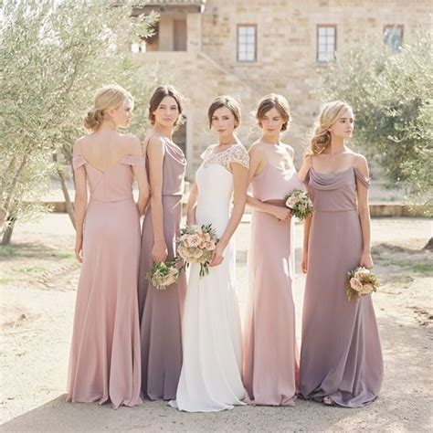 Soft Dusty Lilac Bridesmaids Dresses Bridesmaid Dresses Wedding