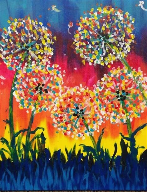 Simple Craft Ideas For Adults To Make In 2020 Flower Art Canvas