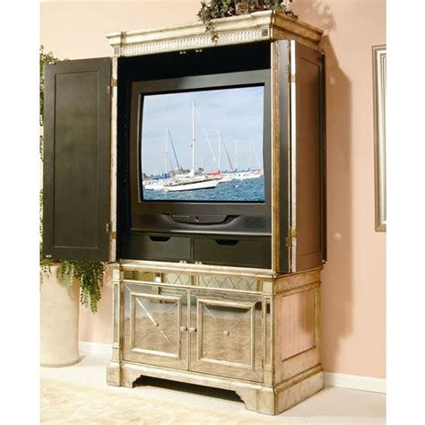 Antique Mirrored Armoire Tv Cabinet Mirrored Antique Furniture