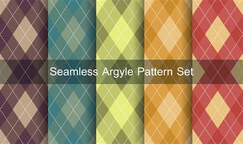 Seamless argyle pattern set. 700967 - Download Free Vectors, Clipart ...