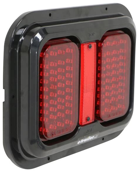 Led Trailer Tail Light W Reflector Stop Tail Turn Weatherproof