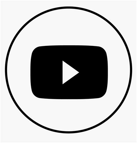 Youtube Logo Png Black Transparent Background