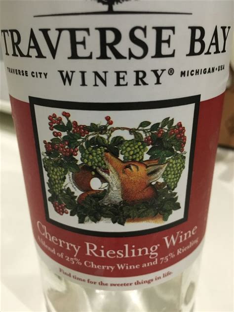 Château Grand Traverse Traverse Bay Winery Cherry Riesling A Blend Of