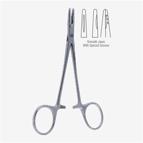 Surtex Neivert Needle Holder Smooth Jaws Special Groove