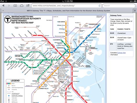 Map Of MTA Boston Train System Travel Favorite Favorite Places