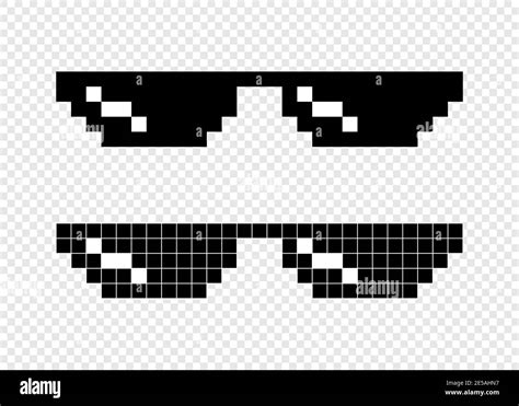 8 Bit Sunglasses Stock Vector Images Alamy