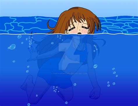 Drowning On Underwater Anime Deviantart