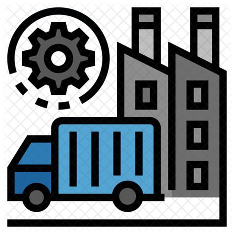 Supply Chain Management Icon Download In Colored Outline Style