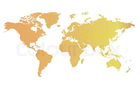 World Map Of Vector Stock Vector Colourbox