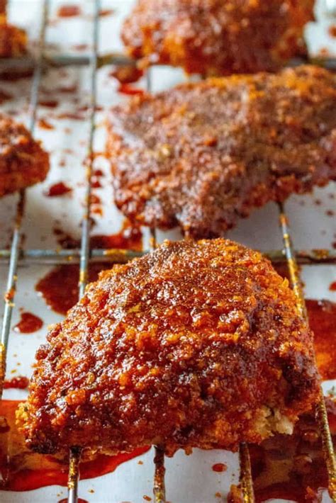 Celebrate juneteenth with po'boys, fried chicken and grits and cornbread cobbler. Oven Fried Nashville Hot Chicken | Recipe | Spicy chicken ...