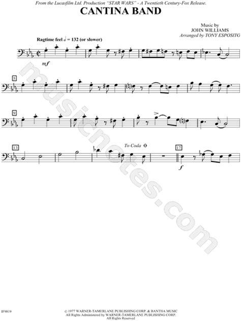 Website for midis and pdf deaththekid3842.wixsite.com/altosax. "Cantina Band" from 'Star Wars' Sheet Music in Eb Major - Download & Print - SKU: MN0016845