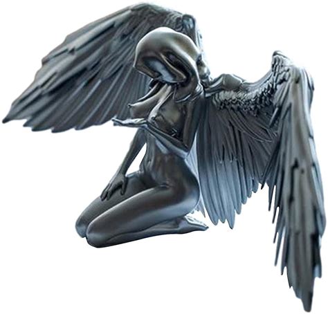 Art Angel Female Woman Wings Kneeling Cloak Hat Naken Art Angel