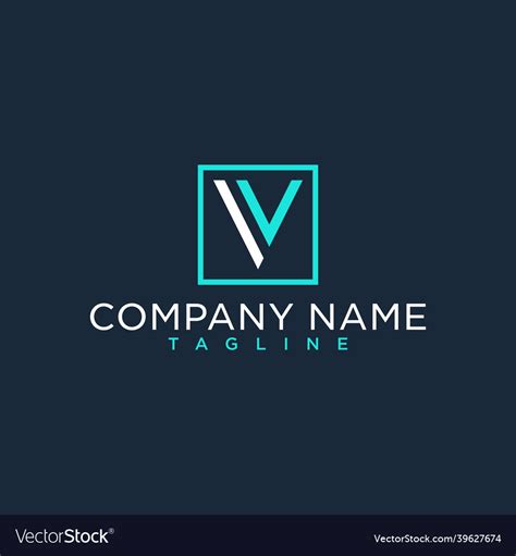 V Vv Initial Logo Luxury Design Inspiration Vector Image