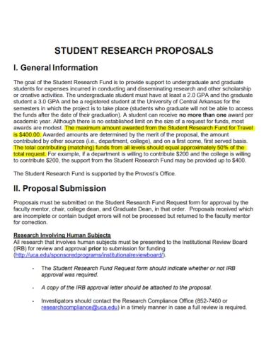 Free 11 Student Research Proposal Samples Medical Graduate Sociology