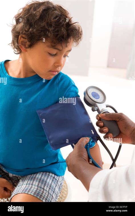 Blood Pressure Child Stock Photo Alamy