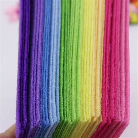 Rainbow Series Felt Fabric Crafting 1mm Thick Sewing Glue Scrapbooking