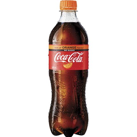 Coca Cola No Sugar Orange 600ml Woolworths