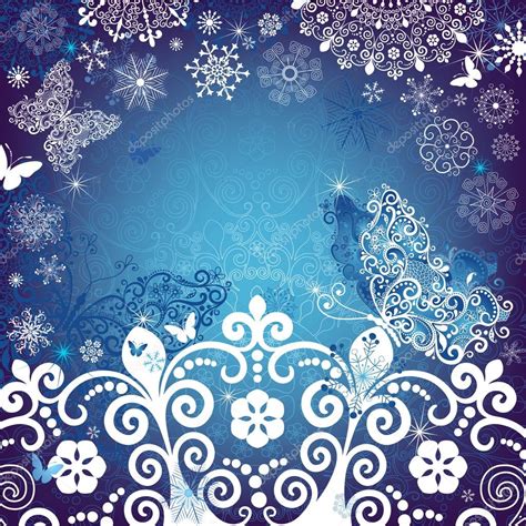 Christmas White Blue Frame Stock Vector Image By ©olgadrozd 14851977