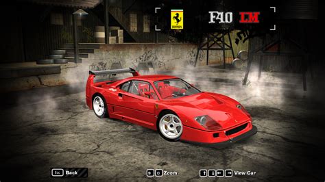 Ferrari F40 Lm Photos By Pixelzx Need For Speed Most Wanted Nfscars