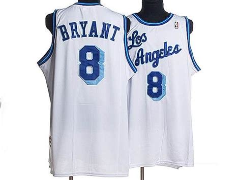 Los angeles lakers basketball jersey shirt size xl womens white purple #16. Lakers #8 Kobe Bryant Stitched White NBA Jersey | Kobe ...