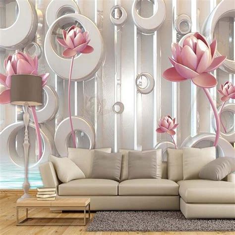 Buy 3d Photo Wallpaper Lotus Flower