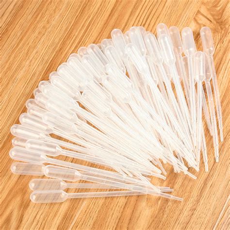 Pack Of 100 Disposable Graduated Plastic Pipettes 1ml