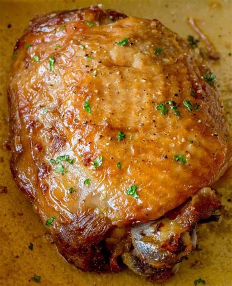 easy roasted turkey thighs make a small thanksgiving meal a one oven dinner tender browned