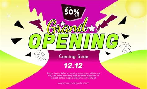 Premium Vector Colorful Grand Opening Event