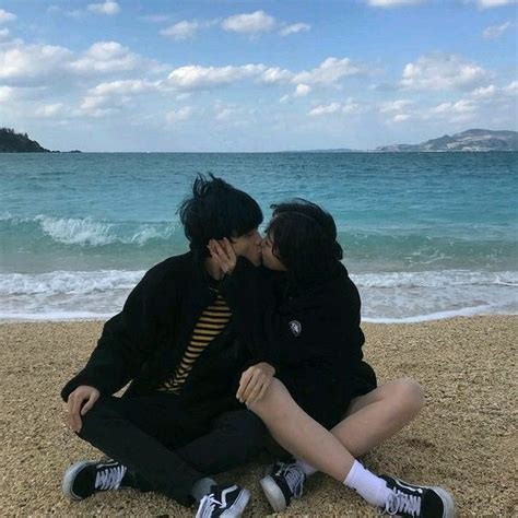 couple beach gay couple best couple couple posing cute korean korean girl korean ulzzang
