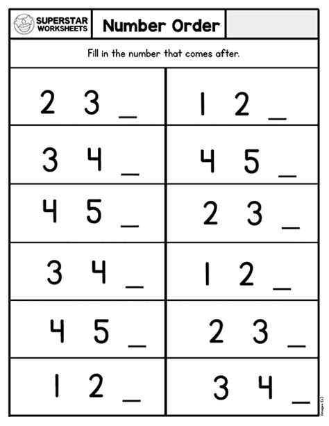Counting Before And After Worksheet K5 Learning Numbers Before After