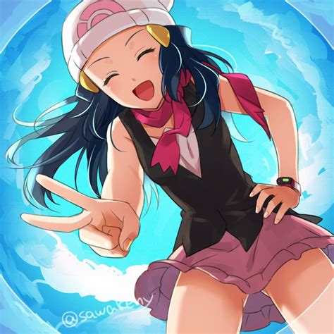Pin De 𝐡𝐨𝐬𝐡𝐢𝐢𝐭𝐨 En Platinum Dawn Maya Hikari Pokémon Personajes
