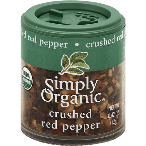 simply organic crushed red pepper salt spices and seasonings foodtown
