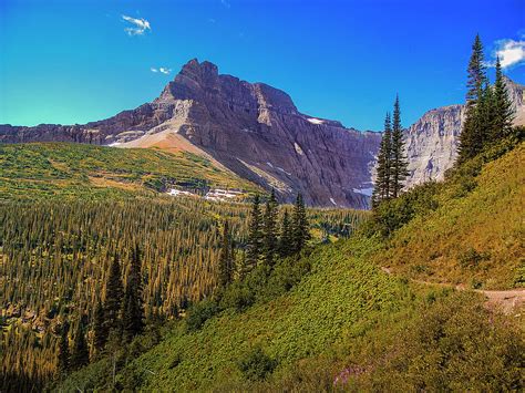 Glacier Along The Iceberg Lake Trail Photograph By Andrew Soundarajan