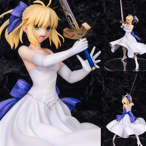 Fate Staynight [unlimited Blade Works] Saber White Dress Ver 1 8 Complete Figure Shopee