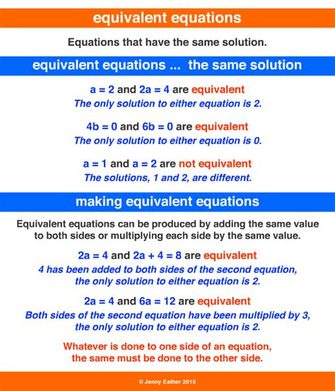 Equivalent Equations A Maths Dictionary For Kids Quick Reference By