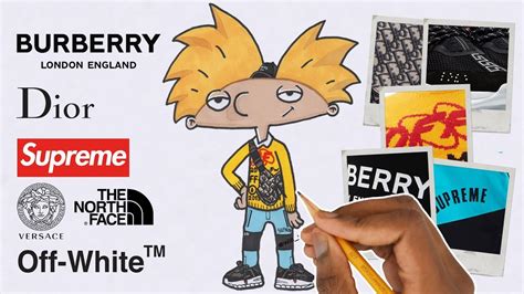 How To Draw Hypebeast Hey Arnold Youtube