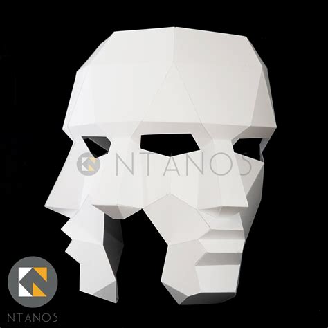 Three Face Mask Papercraft Masks Templates By Ntanos