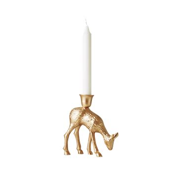 Deer Shaped Candle Holder in Gold | Candle shapes, Christmas candle holders, Candle holders